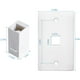 thumbnail image 3 of Paquete de 2 Placas de Pared Ethernet de 1 Puerto, Placa de Pared Jack con Inserto de Acoplador en LíNea Hembra a Hembra RJ45, 3 of 5