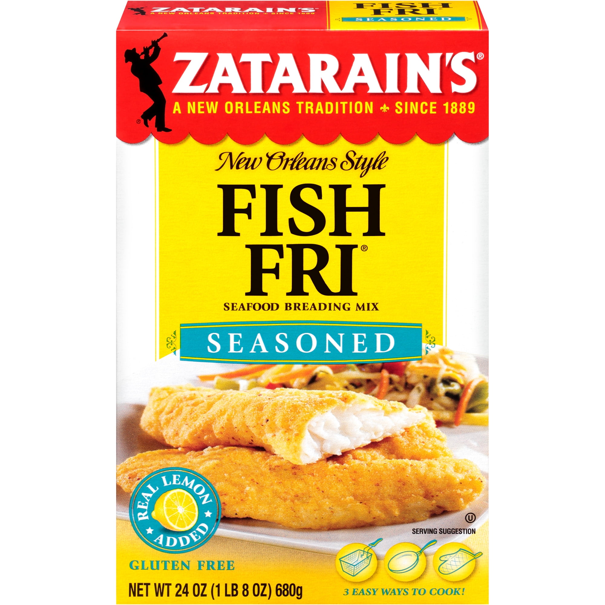 Zatarain's Fish Fry - Seasoned, 24 oz