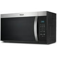 thumbnail image 2 of Whirlpool 1.7 Cu. Ft. Over-the-Range Microwave Oven with 1000 Watts, 2-Speed 300 CFM Venting System, Add 30 Seconds, Stainless Steel, 2 of 6