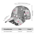 thumbnail image 2 of Pofeuu Cats Group Print Adult Adjustable Embroidered Graphic Baseball Hat for Men and Women, 2 of 6
