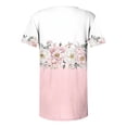 thumbnail image 5 of Women's Summer Floral Short Sleeve Button Down Shirt, V-Neck Tunic Top, Boho Casual Blouse, Plus Size Trendy Summer Tops 2026, 5 of 5