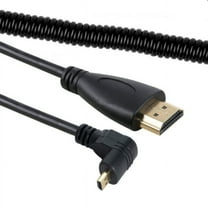 Chenyang CY Stretch Down Angled 90 Degree Micro HDMI to HDMI Male HDTV Cable for Phone Tablet Camera Cable