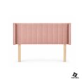 thumbnail image 2 of Cabecera Matrimonial Lumen Rosa Terciopelo Raya Vertical 3 En 1 Moderna, 2 of 7