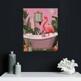 thumbnail image 5 of ARISTURING  Flamingo in Bathtub Bathroom Canvas Prints Wall Decor Tropical Pink Flamingo Canvas Art Sign Canvas Poster Gifts for Home Bathroom Decor, 5 of 5