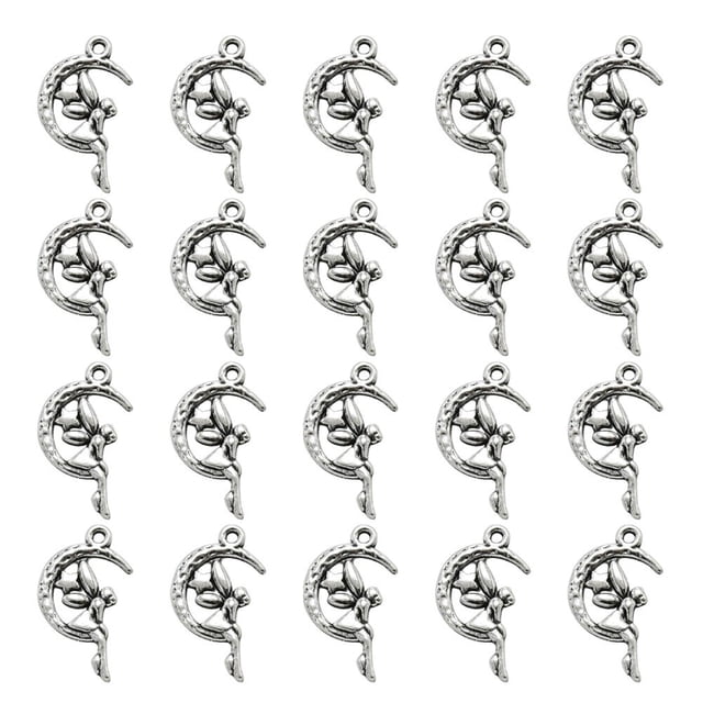 unbranded 20Ud Charms Colgantes De Aleación Color Plata Para Manualidades Y Bisutería Creativa