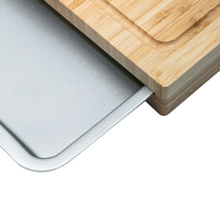 Cuisinart - Bamboo Cutting Board w/Slide Out Tray