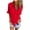 Red, variant on Staron Summer Tops for Women V Neck Button Down Short Sleeve Casual Blouse Shirt Cardigan Loose Fit Beach Vacation Travel, Black XXL