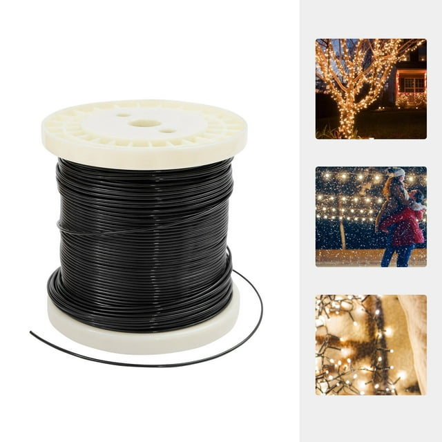 Miumaeov Stainless Steel 304 Black Wire Rope Vinyl Coated 7x7 Strand ...