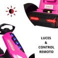 thumbnail image 2 of Montable Electrico Go Kart para Niños Largo Ajustable Luz 12v - Rosa, 2 of 8
