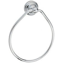 Rohl U.6935APC Polished Chrome Perrin and Rowe 6" Towel Ring
