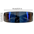 thumbnail image 3 of Futuristic Sunglasses, Decorative UV Protection Glasses, Trendy Rimless Sunglasses for Women Men, Cyber Visor Sunglasses, 3 of 11