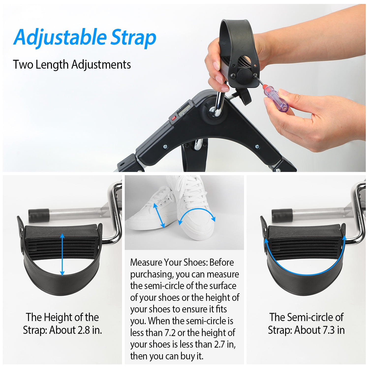 under desk bike pedal exerciser mini exercise bike seated magnetic  resistance portable – MAXKARE