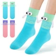 thumbnail image 6 of Funny Magnetic Holding Hands Socks for Women Men Teens Couples Best Friends - Cute Crazy Novelty Silly 3D Cartoon Socks -Valentines Anniversary Birthday Fun Gag Gifts Idea Christmas Stocking Stuffer, 6 of 9