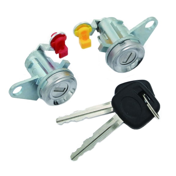 Pair of Door Lock Cylinder with Key Fit for 1996 1997 1998 1999 2000 Toyota RAV4