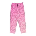 thumbnail image 4 of Sigee Breast Cancer Pink Ribbons Awareness Print Women's Soft Pajama Pants - Breathable and Comfortable Lounge Sleep Bottoms with Elastic Waistband and Pockets-, 4 of 9