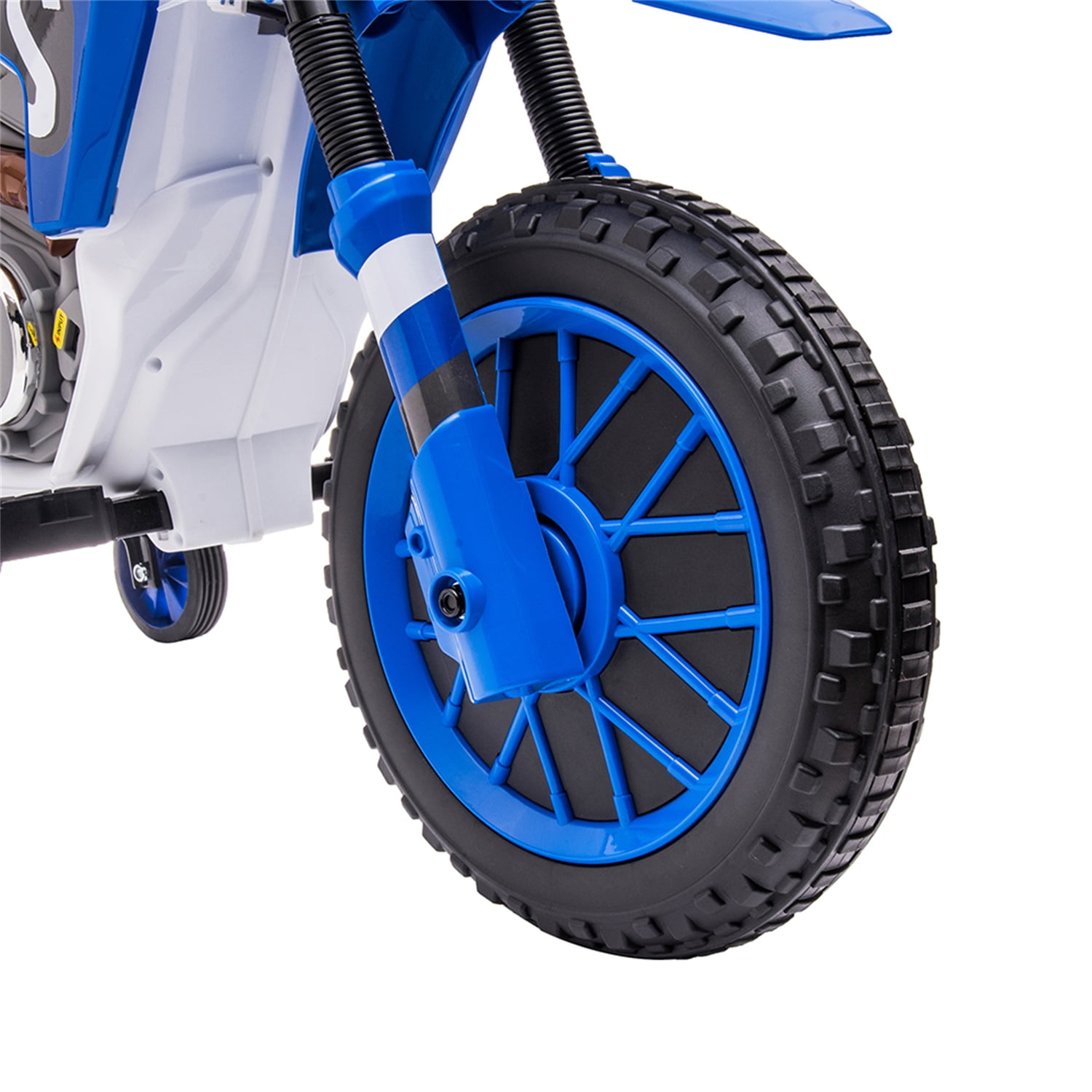 CIPACHO 12V Kids Ride On Toy Motorcycle, Electric Motor Toy Bike with Training Wheels for Kids 3-6 Kids Car, Blue