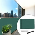 thumbnail image 6 of Weatherproof Wind Protection Windscreen, Privacy Screen Balcony , 90x300cm Garden Privacy Screen, HDPE Balcony Cover for Outdoor Deck Dark Green, 6 of 10