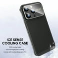 thumbnail image 6 of SaniMore Case for iPhone 14 Pro Max (6.7" 2022), Heat Dissipation No-bumper Design Ultra-slim, Large Visual Window Durable Carbon Fiber Texture Frameless Matte Hard Cover For iPhone 14 Pro Max, Black, 6 of 6
