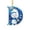 Blue-D, variant on JeashCHAT Christmas Initial Snowman Ornaments, Personalized DIY 26 Letters Acrylic Pendant Christmas Tree Decoration, Christmas Gifts