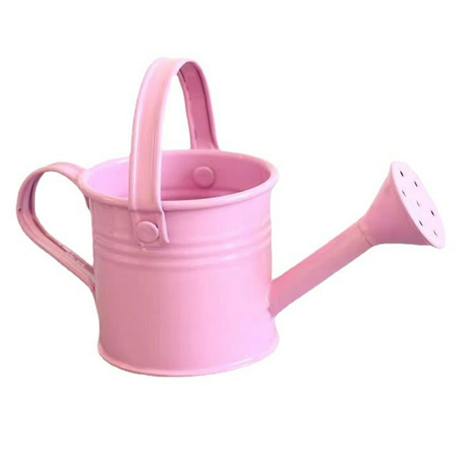 Advancent Regadera de hierro para niños, color rosa, de metal, para jardín, para exteriores Jardín y Patio A