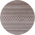 thumbnail image 1 of Ahgly Company Indoor Round Mid-Century Modern Puce Purple Oriental Area Rugs, 3' Round, 1 of 6