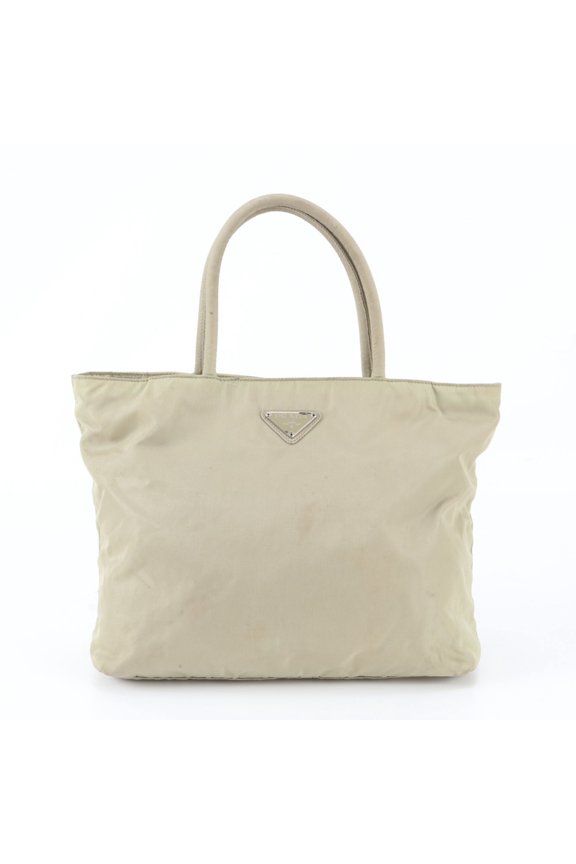 Pre-Owned Prada Tessuto Nylon Triangle Logo Tote Bag, Handbag, Shoulder Brand Name, Women's