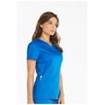 thumbnail image 3 of Dickies Essence Medical Scrubs Top for Women Mock Wrap Plus Size DK804, 5XL, Royal, 3 of 5