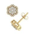 thumbnail image 2 of 1/3 Carat Diamond Stud Earrings in 10k Yellow Gold, 2 of 5