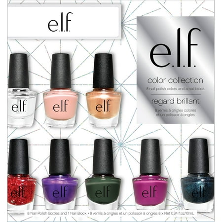 E L F Cosmetics Color Collection Nail Polish Set 9 Pc Walmart Com