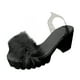 thumbnail image 4 of Sandalias inclinadas de fondo grueso para mujer Zapatos de plataforma con cuña de tacón alto sólido Wmkox8yii  shjk5658, 4 of 4