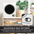 thumbnail image 6 of Urban Living 1.5-cu. ft. Compact Electric Dryer, Small Portable Clothes Dryer for Apartment and Small Spaces in White, 6 of 18
