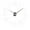 Silver, variant on Digital DIY Wall Clock Wall Clock Home Decoration Silent Whistle Necklace