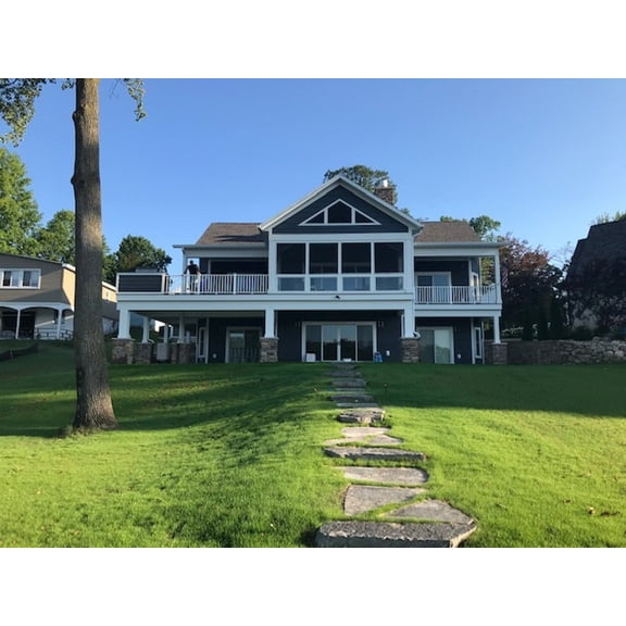 001-3772: Waterfront Mountain 3 Bed, 5 Bath Luxury Home Plan, 3820 Sq Ft: Full Blueprints with License to Build by Home Plan Marketplace - Lesuto