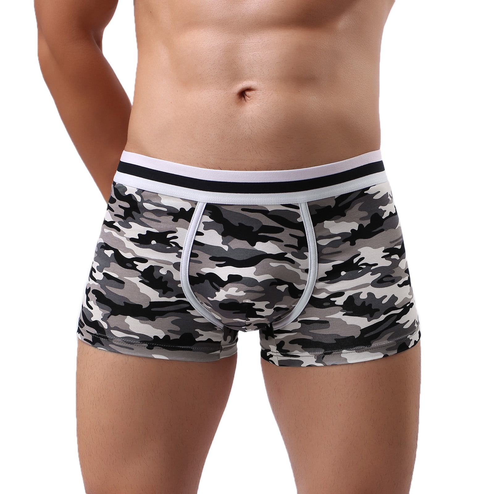 PSD Boys' 2pk Camo Boxer Briefs - M