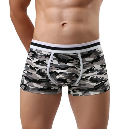 

eczipvz Mens Underwear Men s Underwear Boxer Briefs Pack Moisture-Wicking Underwear Stretch-Cotton Boxer Briefs Grey