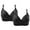 Black, variant on 2 Pack Bras for Women No Underwire Push up Comfort Bra Solid Color Seamless Plus Size Sleep Bra Top Everyday Brassiere