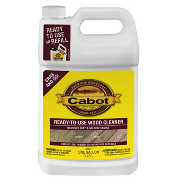 Cabot Samuel 8007-07 Gallon Ready To Use Wood Cleaner - Pack of 4