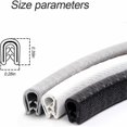 thumbnail image 2 of Car Door Edge Guards, (White) 16 Feet Universal U-Shaped Rubber Seal Protector Car Door Edge Guard for Most Cars, Door Edge Guards, 2 of 5