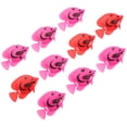 thumbnail image 5 of 10pcs Decoraciones artificiales plásticas del ornamento de los pescados para el tanque de pescados del acuario (color al azar y patrón), 5 of 5