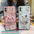thumbnail image 2 of LYM-Phone Case For Samsung Galaxy A03 Global/SM-A035F, Cartoon Kickstand Glitter Soft Case Back Cover Anti-knock Quicksand Rotatable stand Simplicity Phone Lens Protection cute Durable, 2 of 9