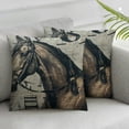 thumbnail image 3 of nygtbtfer Square Pillow Cover Decorative Throw Pillowcase, Horse White, 3 of 7
