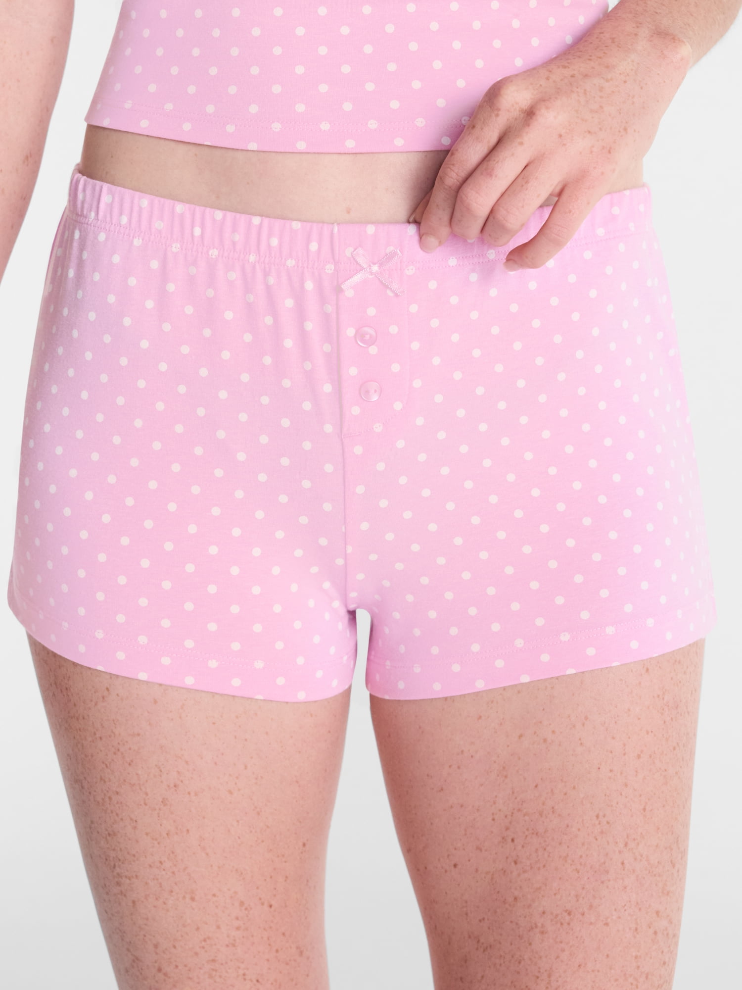 No Boundaries Cloud Core Low Rise Sleep Shorts, Women's XXS-3X