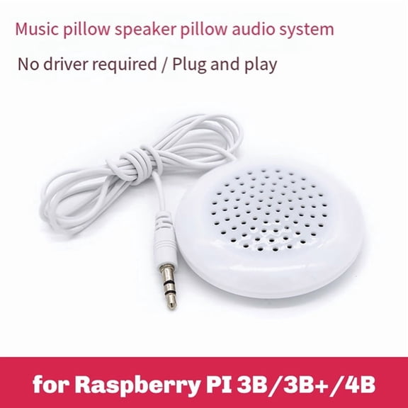 4Pcs for RPi Mini Speaker White 3.5mm Portable Speakers Aux Loudspeaker Smartphone Player Handsfree for Phone,4 * Mini Speaker,White