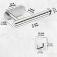 thumbnail image 2 of 2 Piezas Porta Rollos Papel de Baño,6 Piezas Ganchos para Toallas,Acero Inoxidable SUS304 accesorios para baño,portarollos papel higienico,Instalación sin Taladro,Accesorios de Baño Autoadhesivos, 2 of 4
