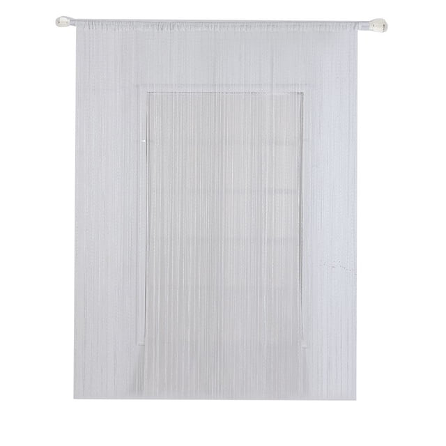 Puerta ventana cuerda sólida cortina tira borla cortina divisor pura decoración del hogar cenefa 200 cm x 100 cm Methold JJ18480-01