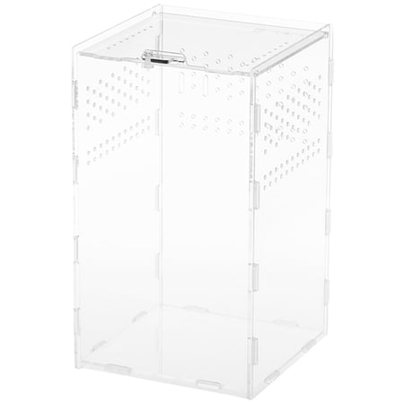1 set of Magnetic Acrylic Reptile Case Transparent Reptile Tank Habitat Terrarium