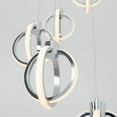 thumbnail image 4 of Artika Soho Luminaire Suspendu Moderne à 5 Lumières, Chrome, 4 of 5