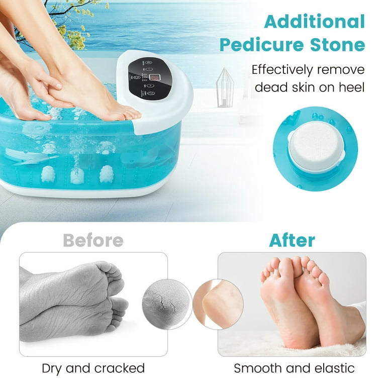 Foot Spa Massager Foot Bath Soak Tub with Heat Bubble Massage
