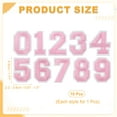 thumbnail image 2 of Uxcell Embroidered Numbers Patches, Numbers 0-9 Applique Embroidered Patch Sew on Decals 1.77 Inch, Pink 10 Pcs, 2 of 7