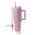 thumbnail image 3 of Gobelet Moderne Simple 40 Oz avec Poignée et Paille, 40 Oz, Acier Inoxydable Isolé, Tasse de Voyage, Trek Collection, 3 of 5